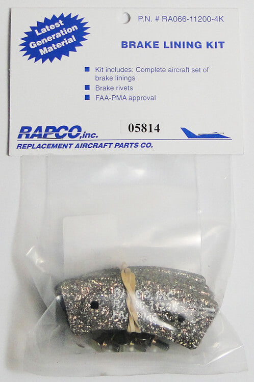 Rapco Brake Lining Kits, RA066-11200-4K