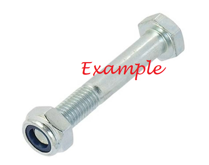 Special bolt M6x23 with lock nut for  8mm shackle