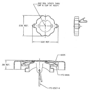 Fuel Cap Only - Vented