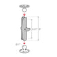 RAM® Double Socket Arm - B Size Long (RAM-B-201U-C)