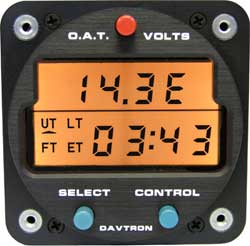 Davtron M803 Digital Clock Chronometer / OAT / Voltage Gauge