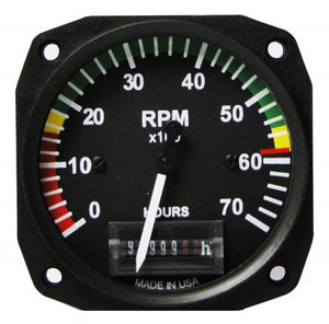 UMA 3-1/8 Electric Tachometer With Markings For Rotax 912 / 914