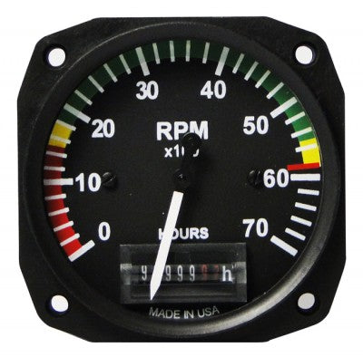 UMA 3-1/8 Electric Tachometer With Markings For Rotax 912 / 914
