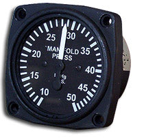 Mechanical Manifold Pressure Gauge 10 - 50 In Hg Non-TSO UMA 2-1/4