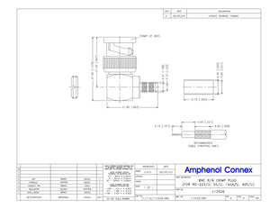 BNC Male Right Angle Crimp Plug RG 400