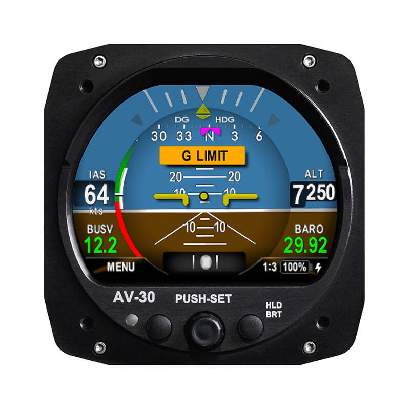 AV-30 primary flight display
