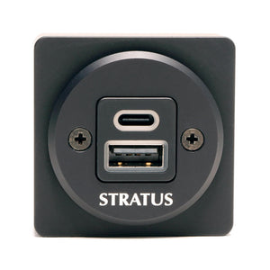 Appareo Stratus Power Pro USB-C / USB-A Panel Mount Charger FAA-TSO