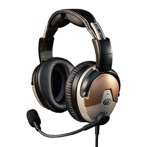 Lightspeed Delta Zulu ANR Headset Dual GA Plugs Straight Cable