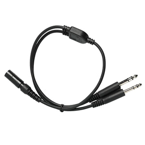 Hobbs Flyer 6 Pin LEMO BOSE To GA Twin PJ Plug Adapter HFA-C006