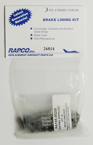 Rapco Brake Lining Kits, RA066-11100-4K