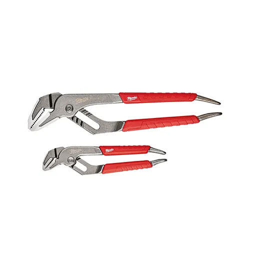 Milwaukee 6 & 10 Comfort Grip Straight Jaw Pliers Set