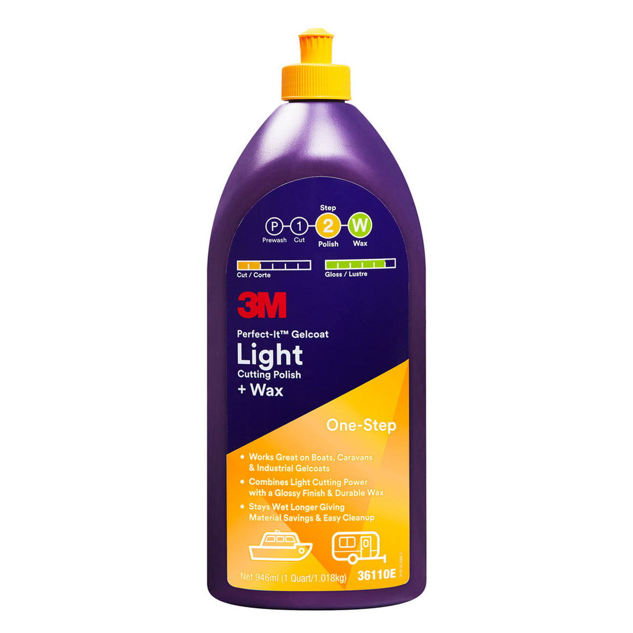 3M Perfect-It Gelcoat Lättskärande Polish &amp; Vax