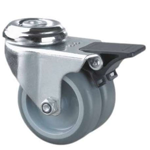 Double castor wheel