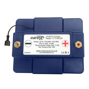 EarthX ETX900-24 24V 15,6Ah LiFePO4 starter battery