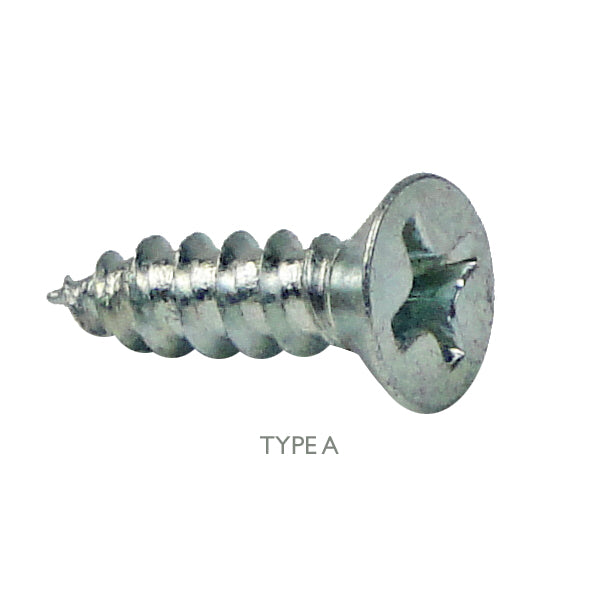 Zinc-Plated 82° Flat Head Screw