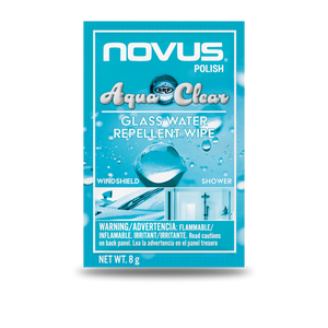 Novus Polish AquaClear - Glass Water Repellent Wipe