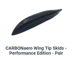 Wing tip skids low drag