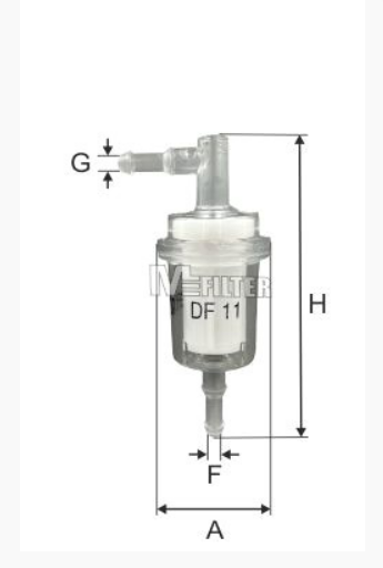 Mfilter Fuel DF11 in-line fuel filter