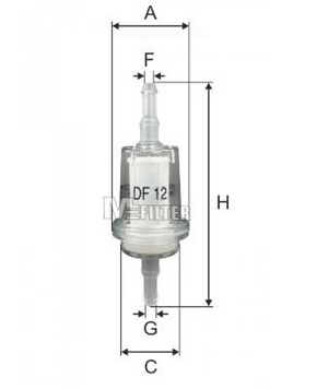 Mfilter Fuel DF12