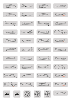 Sheet cockpit decals