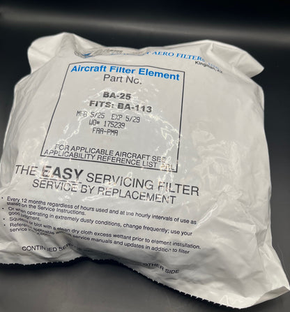 Aircraft Filter Element BA-25 fits BA-113