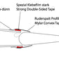 Mylar Convex Seal, Bright White - 25m Roll