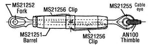 Ms Clip-Locking Turnbuckle - Cable Eye