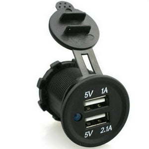Panel Mount Dual USB Power Socket