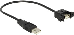 USB panel mount 30 cm