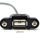 Typ-C-hane till USB 2.0 Typ-A-hona, panelmontering