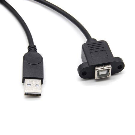 USB A-hane till USB-B-hona panelmontering