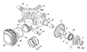 Sprag clutch housing, for Rotax 912/914