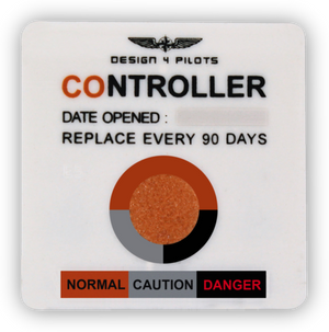 PILOT COntroller CO Warning Sticker
