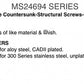 MS24694 Structural Machine Screws (Formerly AN509)