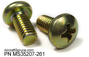 MS35207 Machine Screws Cross Recessed