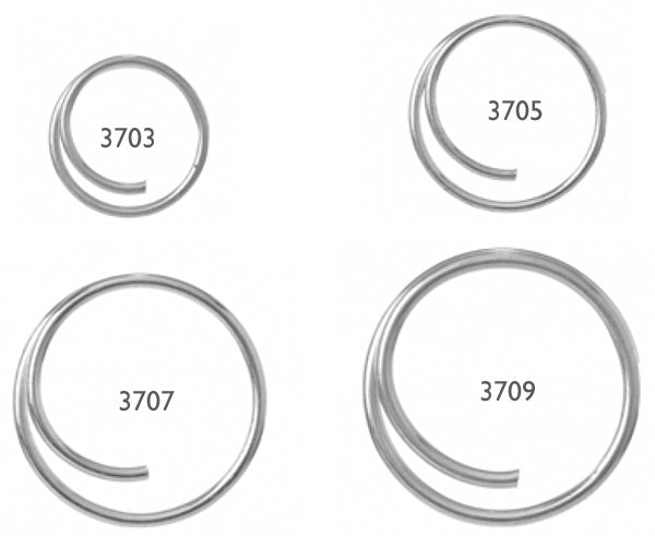 Cotter Rings Rigging Ring Cotter Zinc #3705 3/4 Od