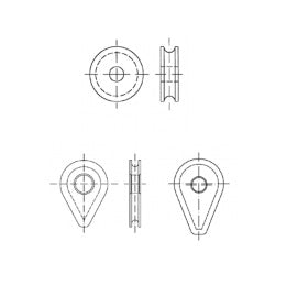Solid thimble aluminimum